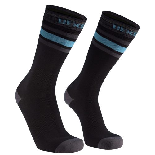 Dexshell - Ultra Dri Sports Socks   Aqua Blue stripe - L