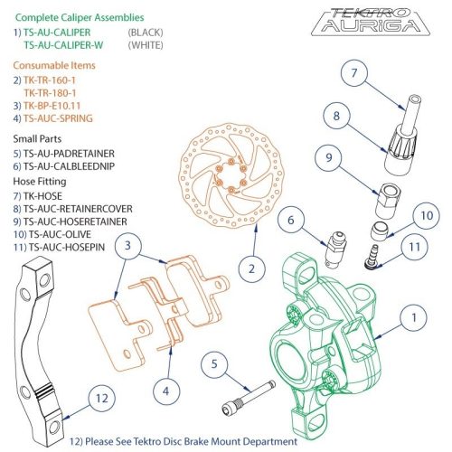 TEKTRO SPARES - AUC - Caliper Bleed Nipple