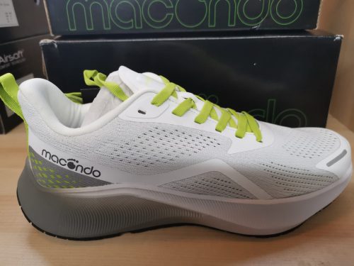 Macondo - Airsoft Comfort Technology Running Trainer White / Green Size UK 9.5