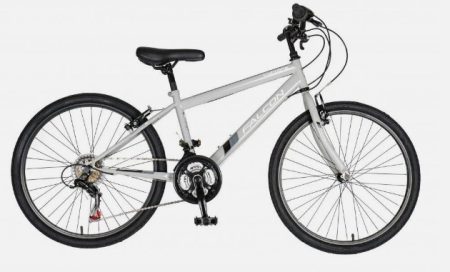 FALCON CYCLONE 24" inch Boys Mountain Bike Grey Kids Ages 9-12