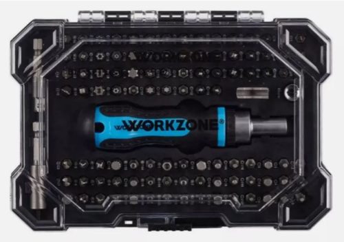 BIT SET 105 PIECE WITH MAGNETIC BIT HOLDER AND COUPLER WORKZONE Y BIT