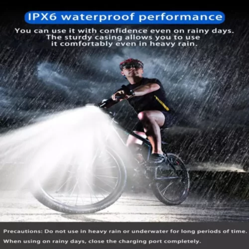 Front Light Headlight Rechargeable LED USB Flashligh 4000Mah - Image 3