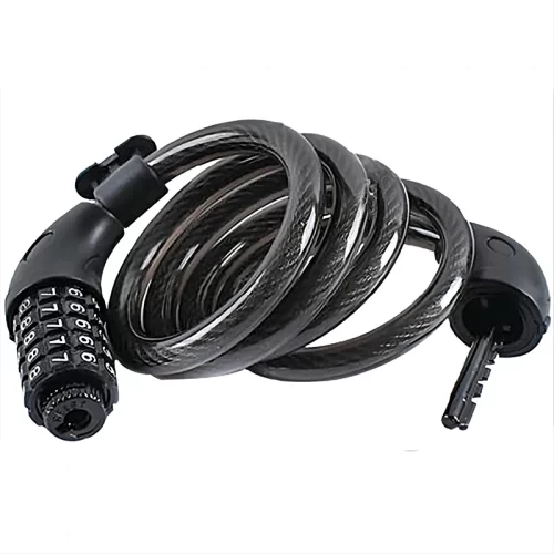 5 Digit Code Bicycle Lock, 1200mm * 12mm, Anti-theft, Bike Security Accessory, Steel Cable, Cycling - Image 2