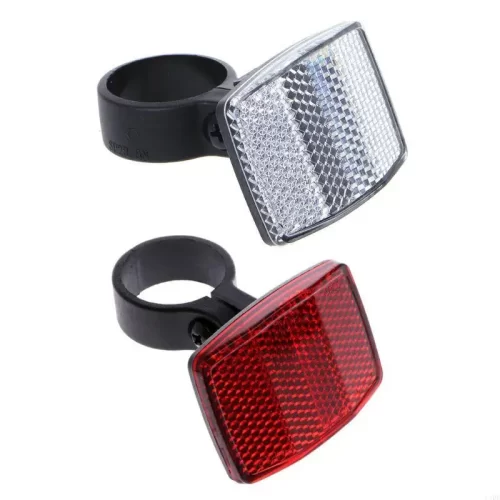 Bicycles Handlebar Reflector Plastic Safety Bike Rear Reflector Safety Warning Light Bike Accessories Easy to Install