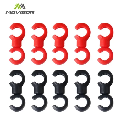 10/20 PCS S-Shaped Cross Cable Clips for Bicycle Brake Shift Line Rotatable MTB Bike Hose Guide Tidy Ties Buckle Holder C Hooks - Image 4