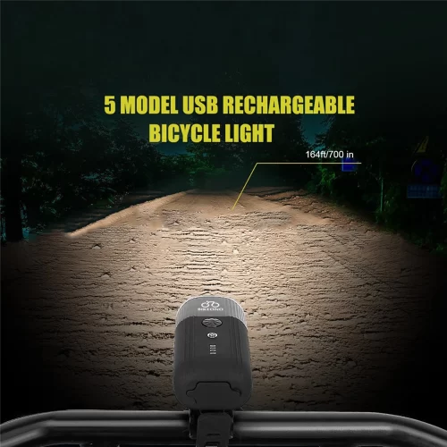 Bicycle LED Rechargeable FrontLight 1200 Lumens - Image 2