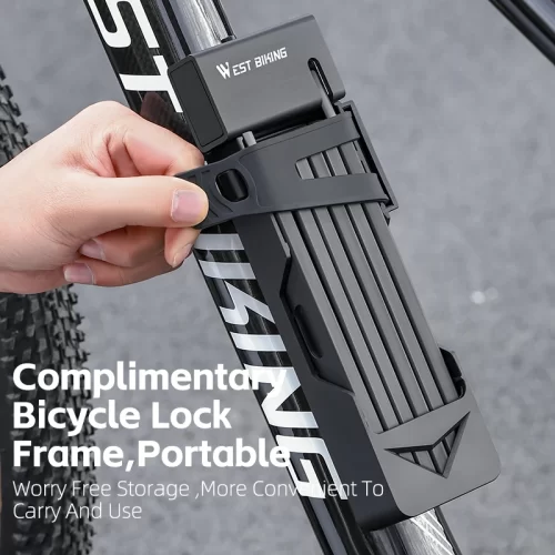 Portable Bicycle Folding Lock High Security Durable Anti-Theft - Image 2