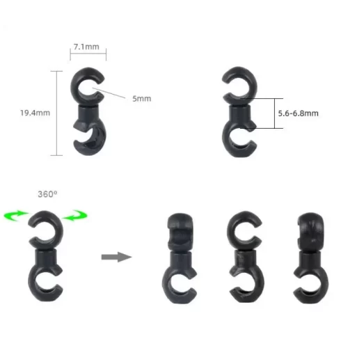 Bike  S Style Cross Line Clips - Image 2