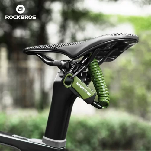 ROCKBROS Zinc Alloy Helmet Lock Road Bicycle Electric Motorcycle Helmet Password Lock Suitcase Riding ABS Anti Theft Lock - Image 3