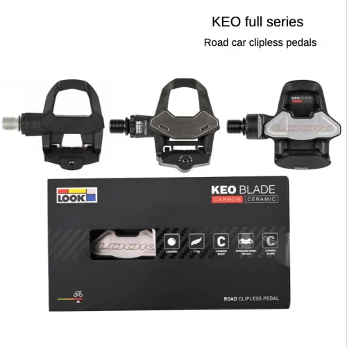 French Look Keo Classic 3 2 Max Blade Carbon Fiber Road Bike Clipless Pedals with Lock Piece