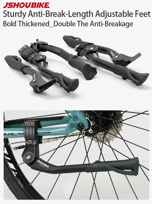 Mountain Bike Adjustable Aluminium Alloy Bicycle Kickstand - Image 5