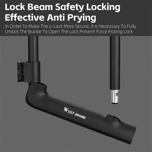 Bicycle U Lock Anti-theft Steel Security Bike Locks - Image 4