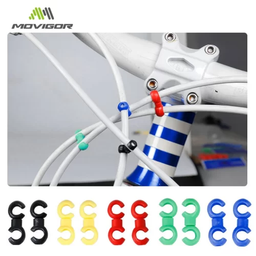 10/20 PCS S-Shaped Cross Cable Clips for Bicycle Brake Shift Line Rotatable MTB Bike Hose Guide Tidy Ties Buckle Holder C Hooks - Image 5