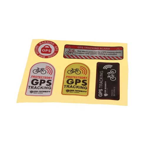 1Set Bicycle GPS Anti-Theft Warning Sticker