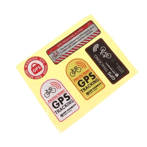 1Set Bicycle GPS Anti-Theft Warning Sticker - Image 2