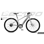 Lectro Adventurer 26 Inch Wheel Electric Bike Silver Single Gear
