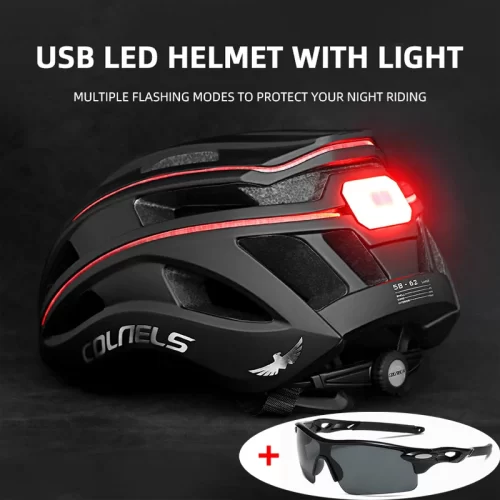 MTB Bicycle Helmet LED Lights