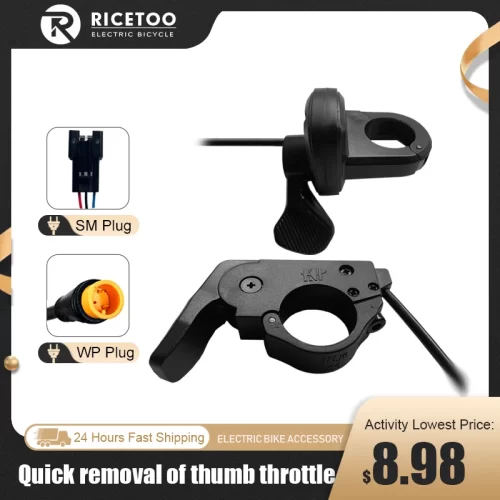 eBike Thumb Throttlen 3Pin Left Right 24V-72V