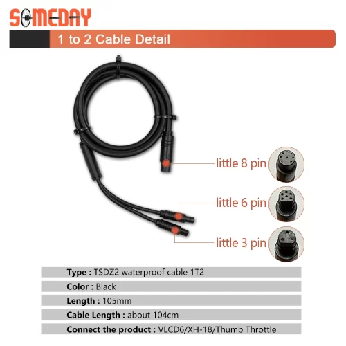 Electric Bicycle TSDZ2 Thumb Throttle and E-bike Speed Throttle for VLCD6/XH18 - Image 2