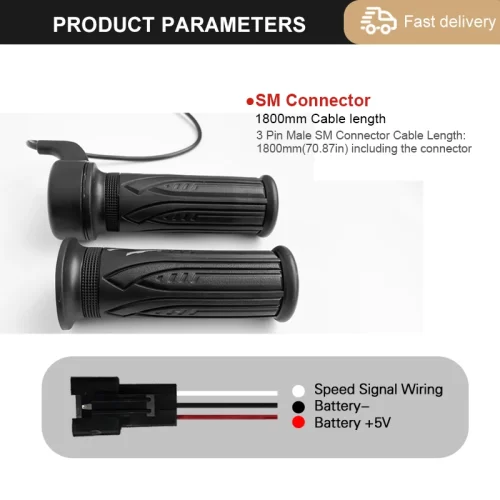 eBike 20X Full Twist throttle Right Hand 12V-72V 3pin - Image 3