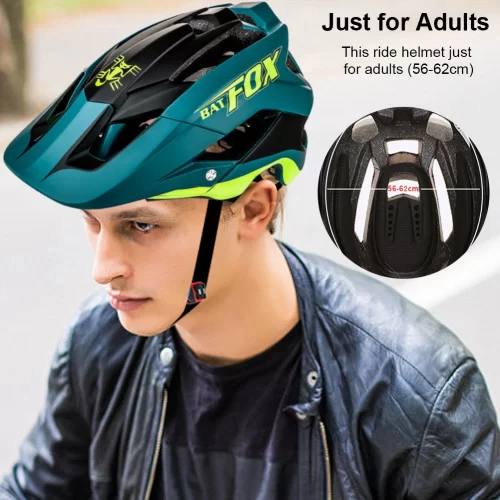 BATFOX Bike Helmet Overall Molded Mountain Road Helmet Ultralight Men Bicycle Cycling Equipment DH AM Casco Ciclismo Bicicleta - Image 2