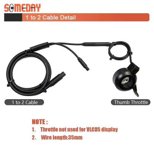 Electric Bicycle TSDZ2 Thumb Throttle and E-bike Speed Throttle for VLCD6/XH18 - Image 3