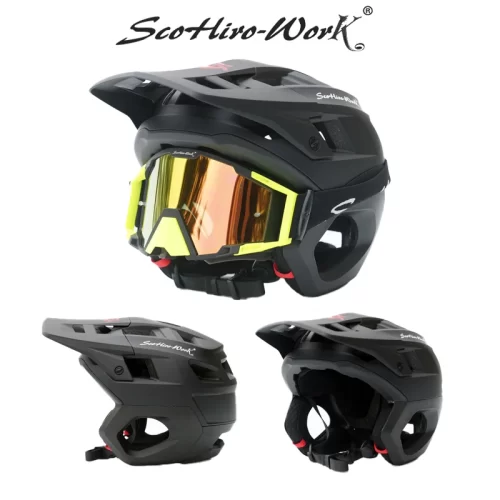 Mountain Bike Helmet With Integrated Ear Protection - Image 2