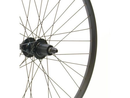26″ REAR Q/R 8-11 SPD CASS DISC S/WALL BLACK WHEEL