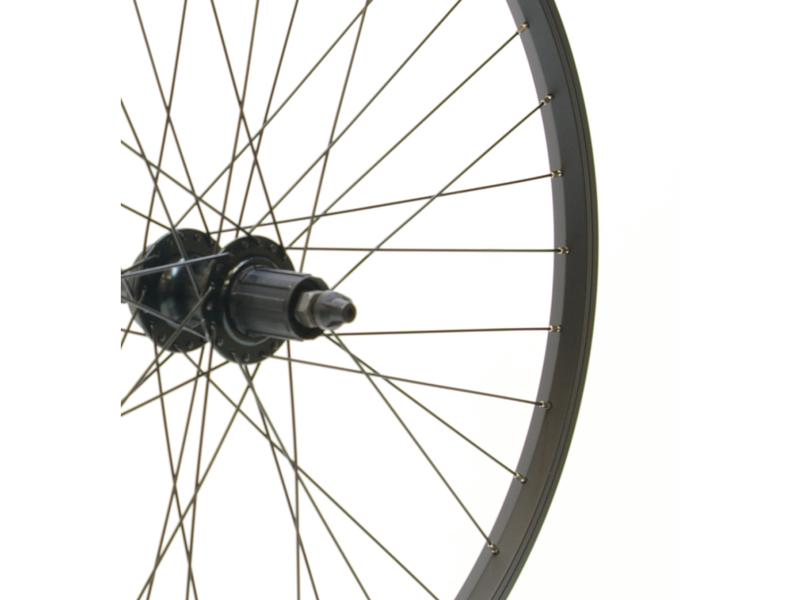 26″ REAR Q/R 8-11 SPD CASS DISC S/WALL BLACK WHEEL