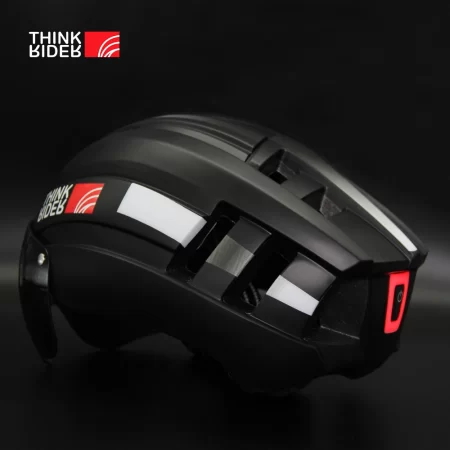 Road / MTB Helmet With Magnetic Goggles and Taillight