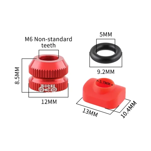 2 Pcs Multicolored Aluminum Rim Valve nut & Presta Valves - Image 4