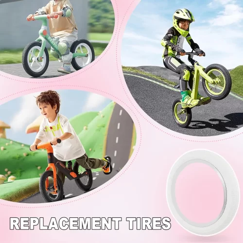 2 PACK White Black 20 Inch Bicycle Tires 20 x 2.125 Bike - Image 4