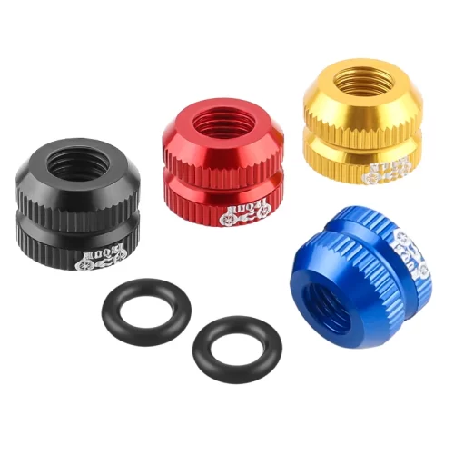 2 Pcs Multicolored Aluminum Rim Valve nut & Presta Valves - Image 6
