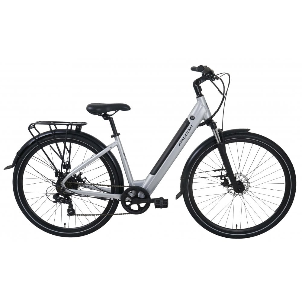 Falcon Horizon Low Step Electric 700C Hybrid Bike 7 Speed 17 inch Frame