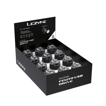 Lezyne - Femto USB Drive 24 Box Set Front - Black