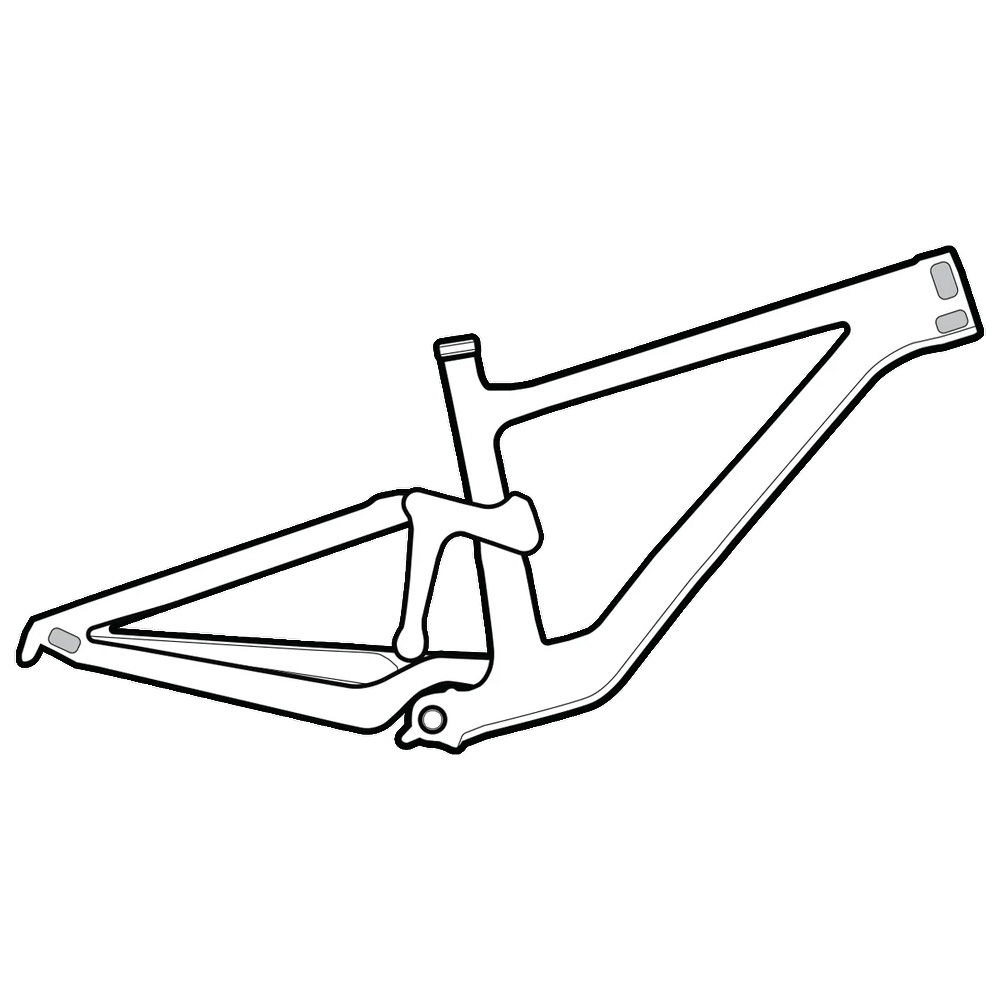 Lizard Skins - Clear Protective Frame Wrap - Cable Rub Kit