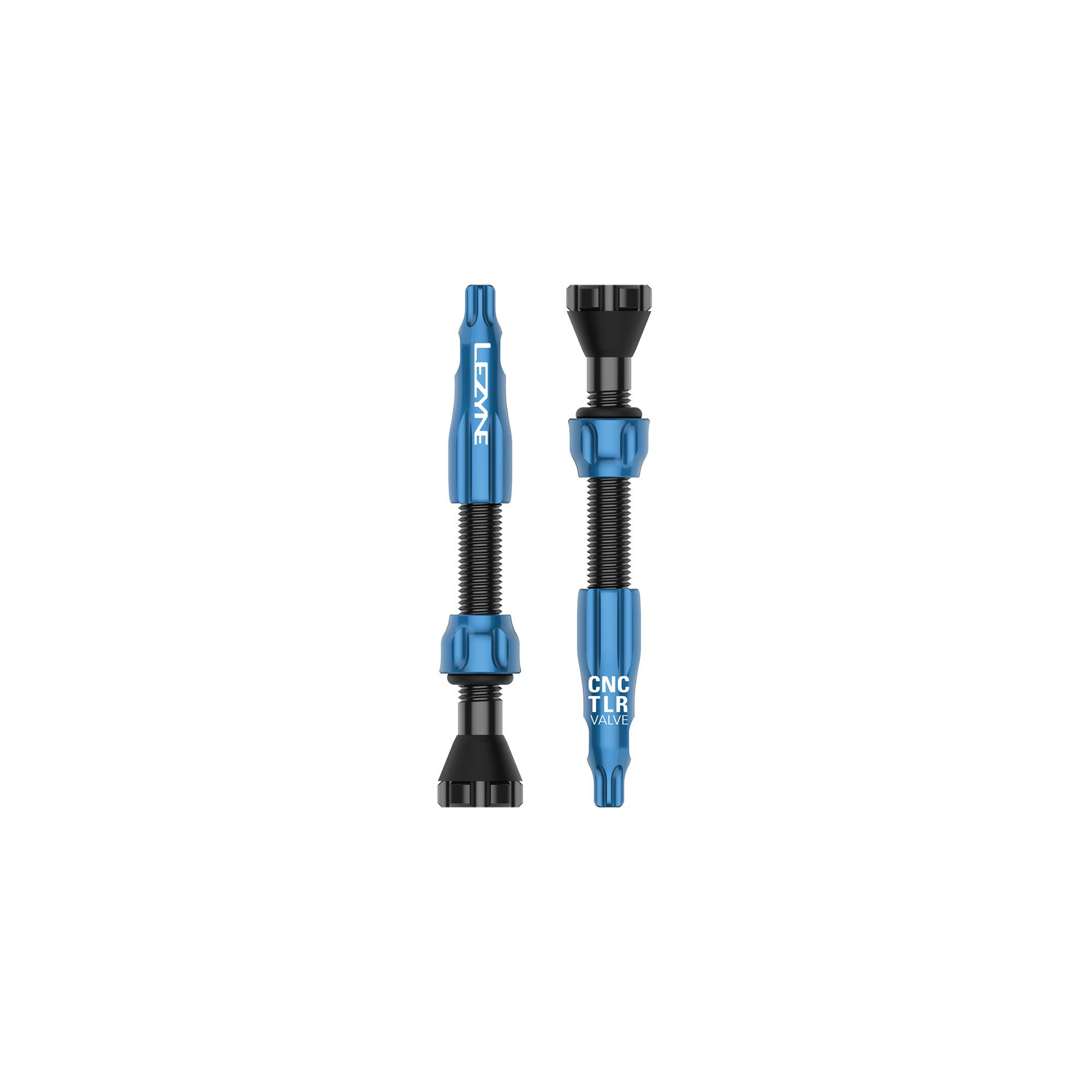 Lezyne - CNC TLR Valves (Pair) 44mm - Blue