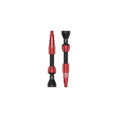 Lezyne - CNC TLR Valves (Pair) 44mm - Red