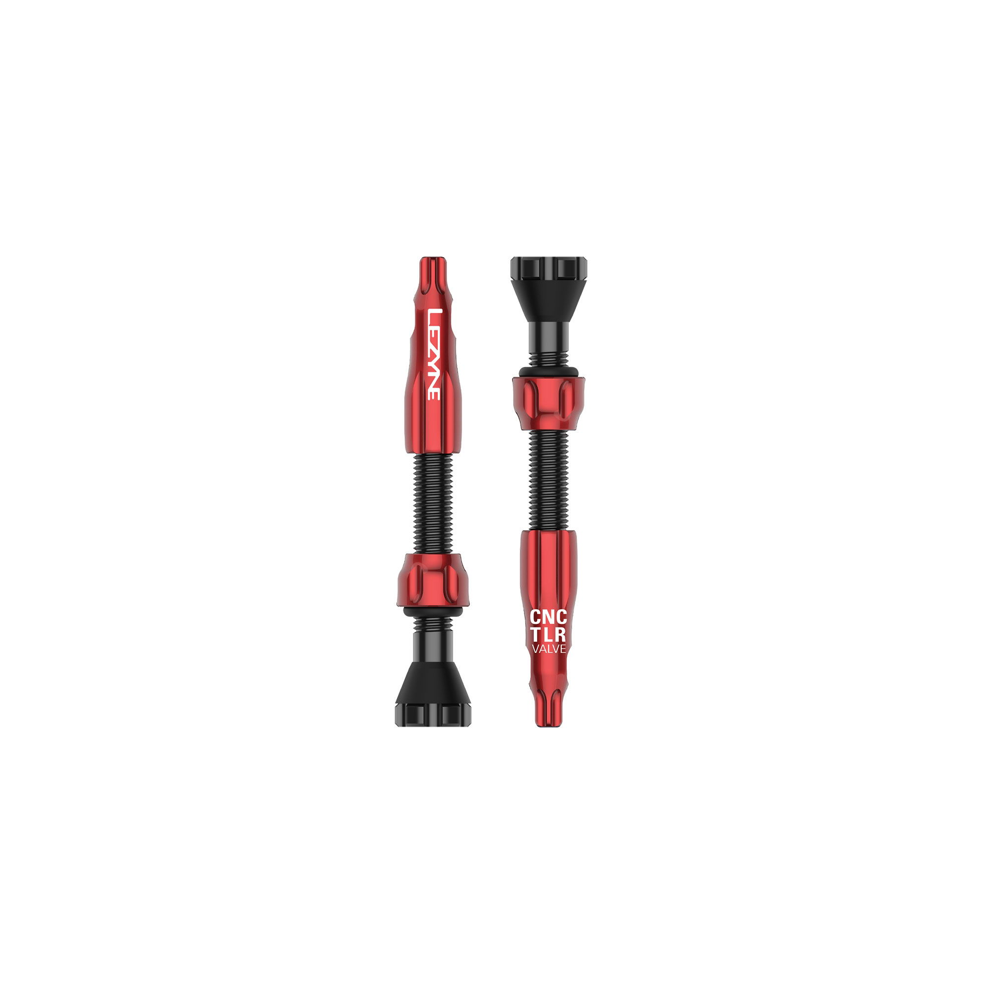 Lezyne - CNC TLR Valves (Pair) 44mm - Red