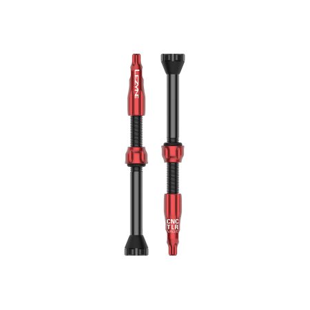 Lezyne - CNC TLR Valves (Pair) 60mm - Red