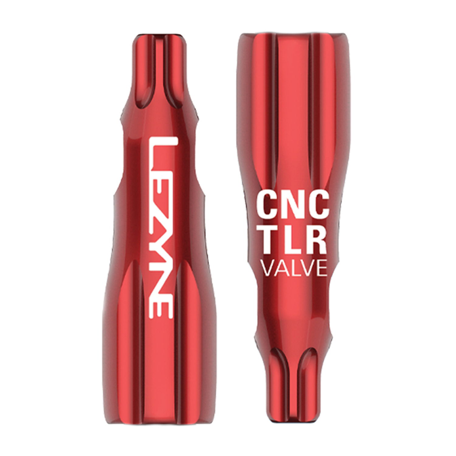 Lezyne - CNC TLR Valve Caps Only (Pair) - Red
