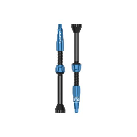 Lezyne - CNC TLR Valves (Pair) 60mm - Blue