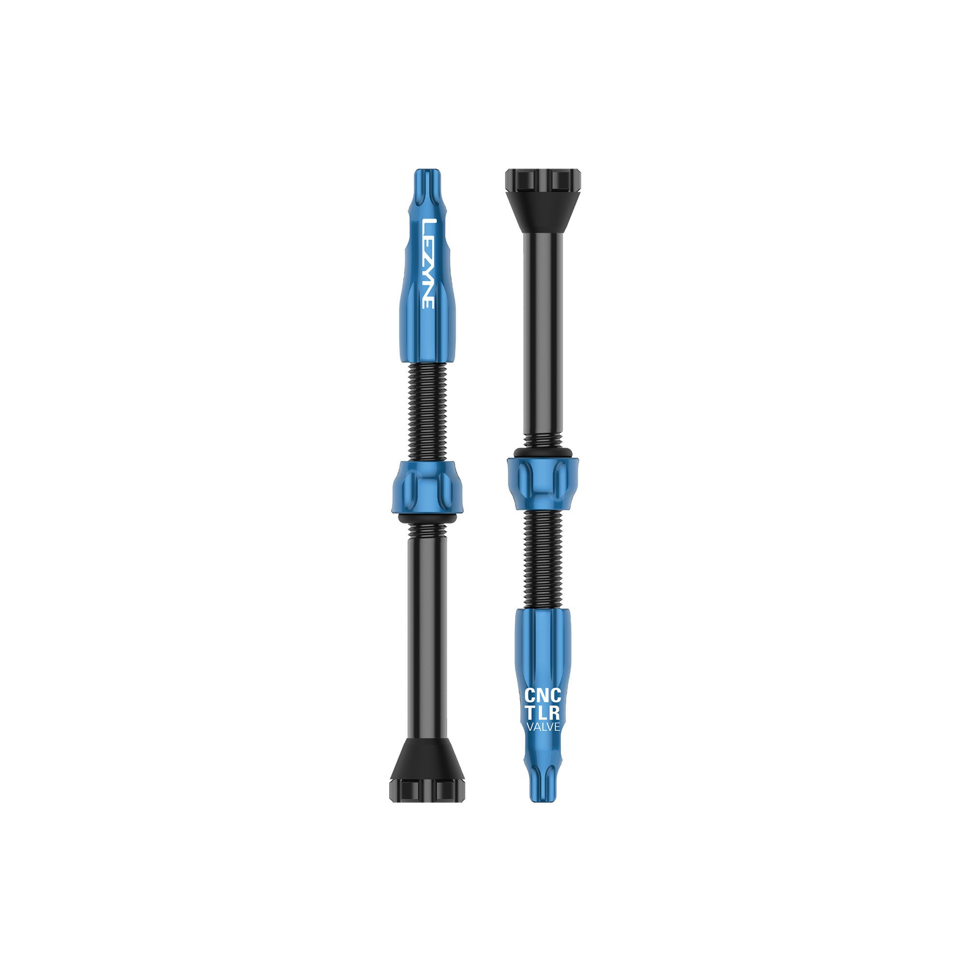 Lezyne - CNC TLR Valves (Pair) 60mm - Blue