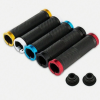 Double Lock On Locking Handle Bar Grips Bicycle MTB Mountain Bike BMX Sport Various Colours