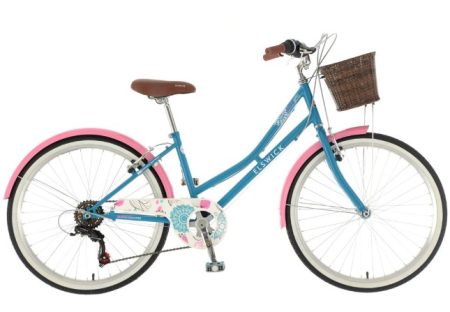 Elswick Eternity 24 inch Blue and Pink Bike Girls Bike 6 Speed