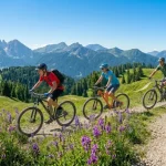 mountain bikes