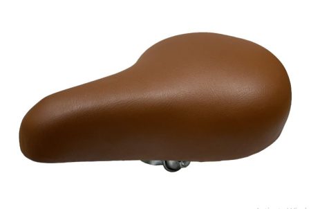Leather Effect Sprung Saddle Brown