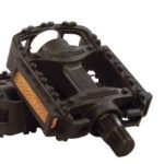 MTB Pedals single pedals with reflectors colour black