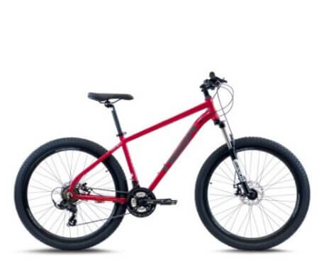 Tiger Gloss Red Mountain Bike 27.5 Inch Frame
