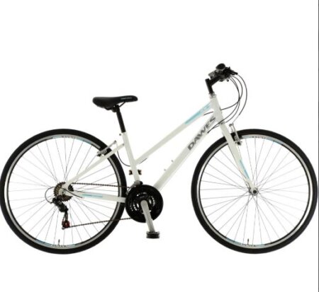 Dawes Discovery 101 Low Step Hybrid Bike in White
